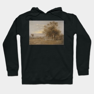 Sheep Grazing by John Linnell Hoodie